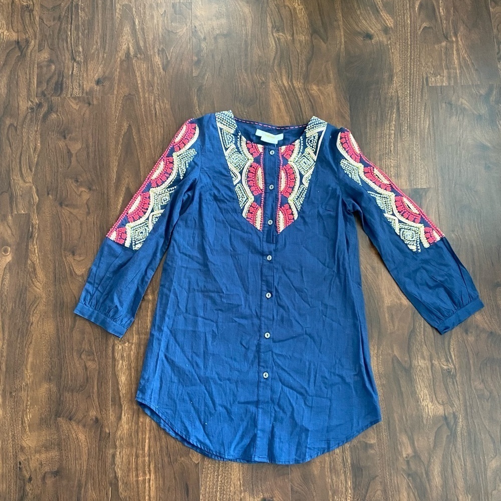 NWT Anthropologie Hei Hei Agonda Peasant Tunic Top Size 0